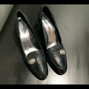 ETIENNE AIGNER BLACK LEATHER SIZE 9 1/2M